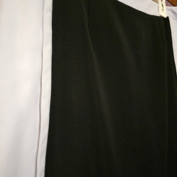 1. STATE Light Blue & Black Mini Skirt Silver Hardware Open Zipper Size Large - Picture 10 of 16